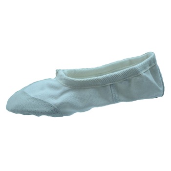 Balerini din panza de balet pentru copii Mini Junior BLR1, Alb 30
